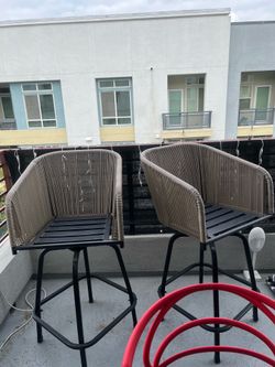 Swivel Barstools Set 2