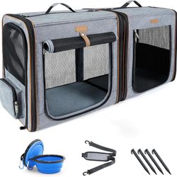 Pet Travel Carrier Crate Kennel Dog Cat House Portable