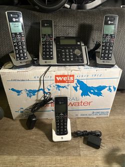 AT&T Cordless Phone System with Base and 3 Handsets