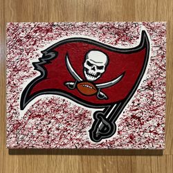 Tampa Bay Buccaneers Hand Painted Canvas 8x10