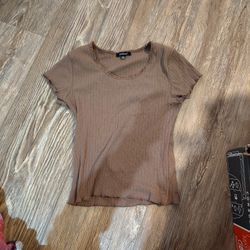 Brown Croptop .. Size Small