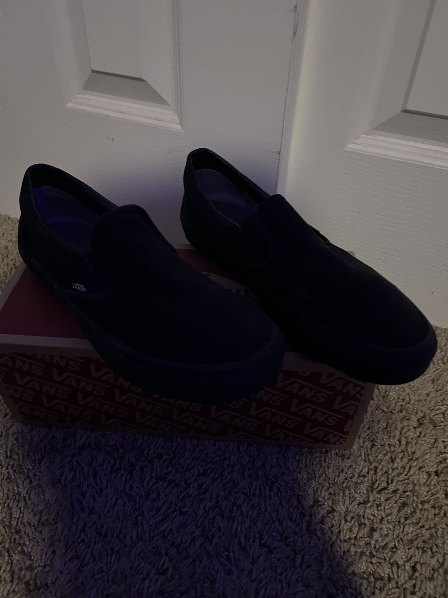 Black Slip On Vans
