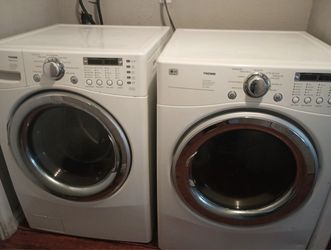 LG front loader washer and dryer