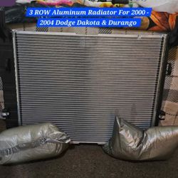 Radiator and all components for a full replacement on a 2000 - 2004 Dodge Dakota or Durango