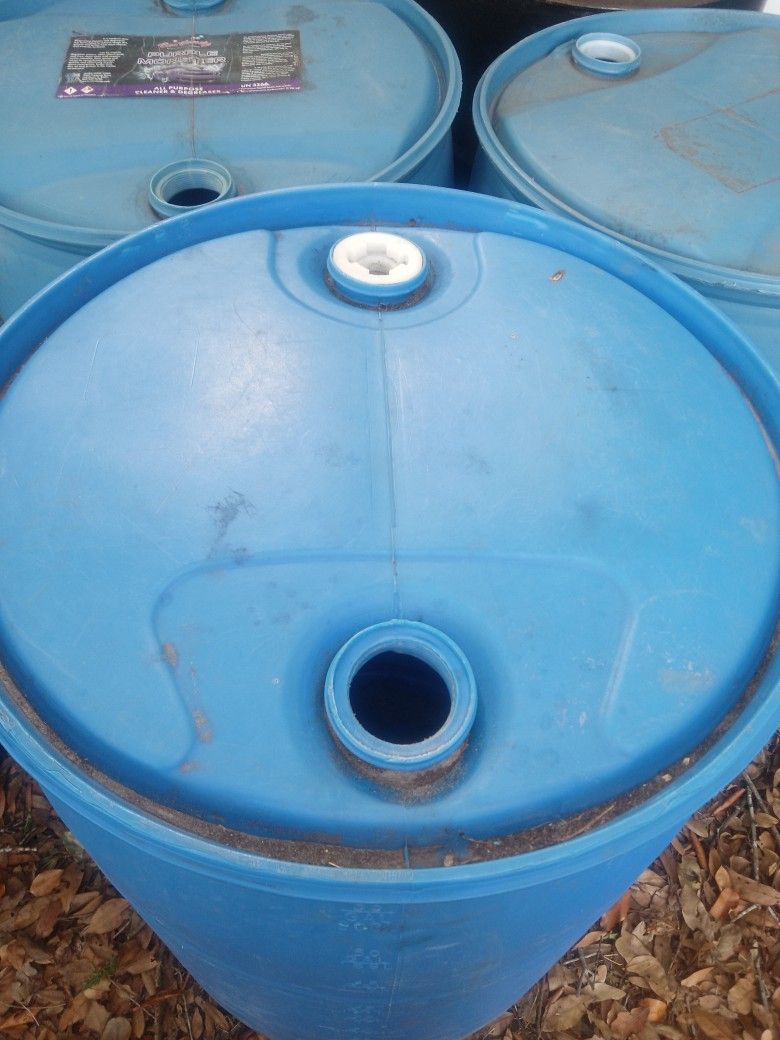 50 Gallon Metal And Plastic Barrels