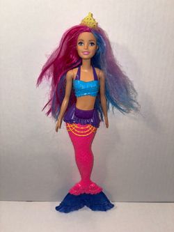 Barbie fashion mermaid doll pink and blue hair.  #0002