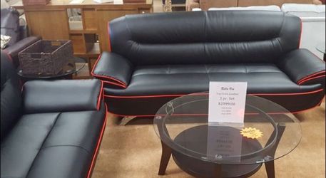 Bella via leather sofa love chair