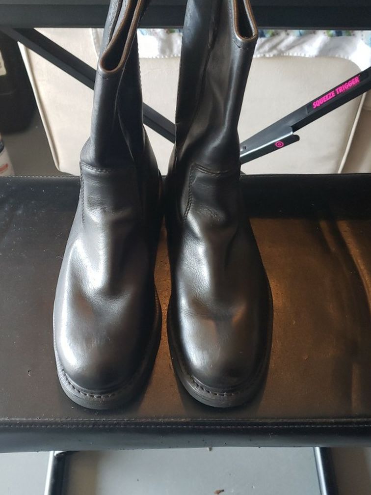 Wolverine Brand Leather Biker Or Working Boots