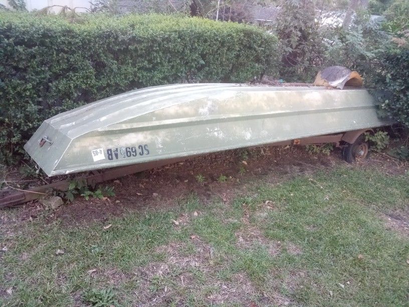 Johnboat And Trailer