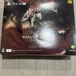 PS4 Pro Console Monster Hunter : World Liolaeus Edition- CIB - Rare