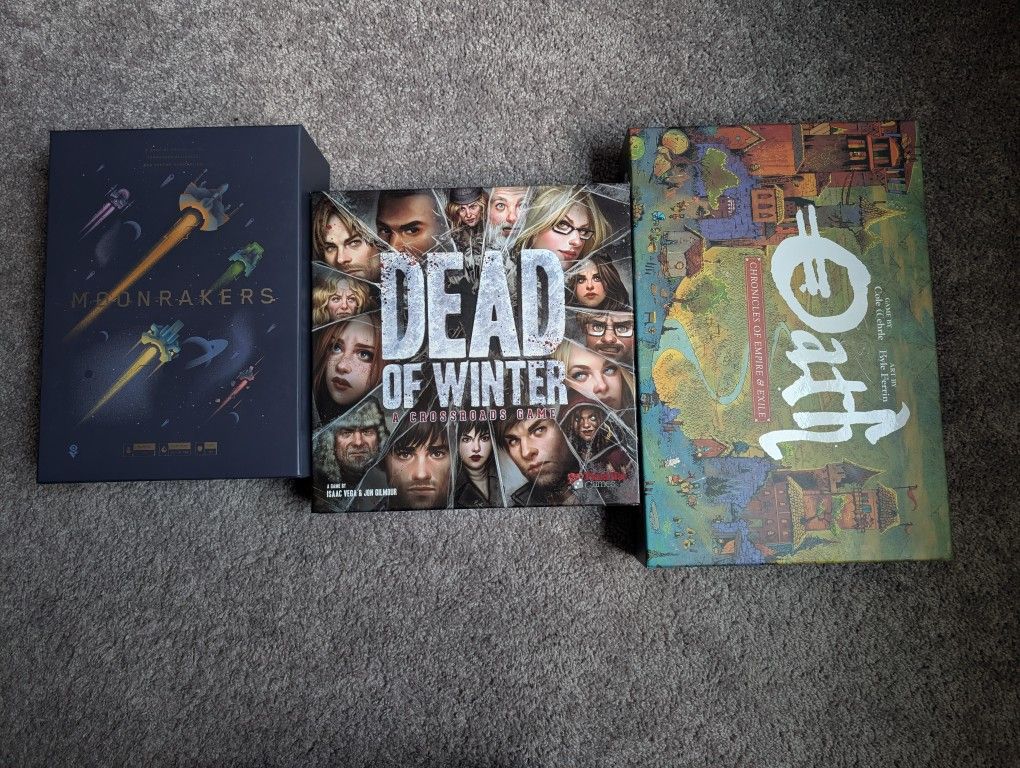 Board Games(Moonrakers, Oath, Dead of Winter)