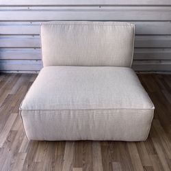 RH Gray COMO Modular Armless Chair ⚡️