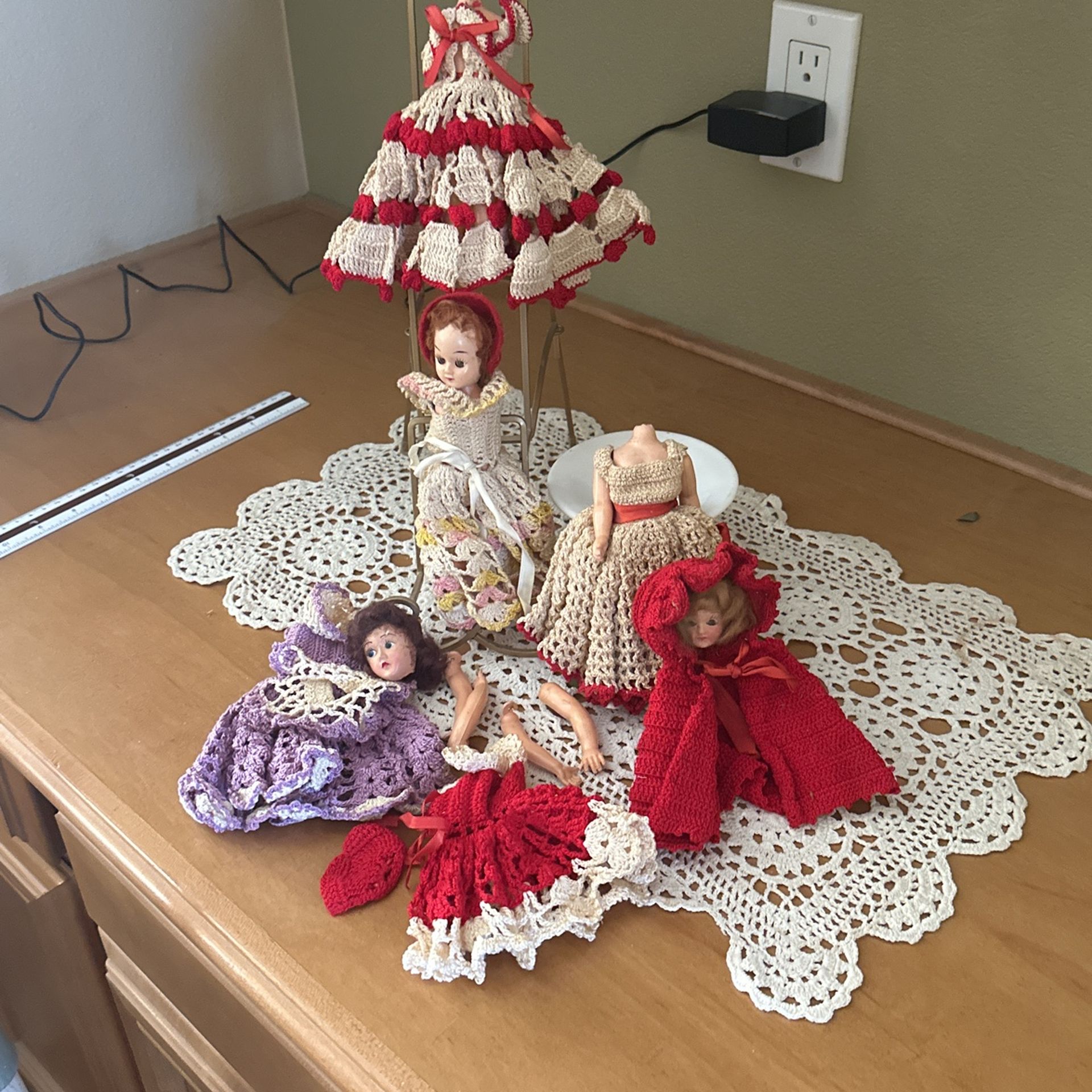 Antique Dolls Crocheted Clothes