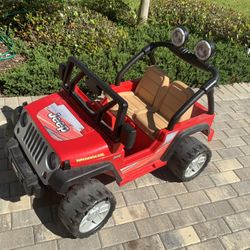 Fisher Price Kids Wrangler jeep 12V 