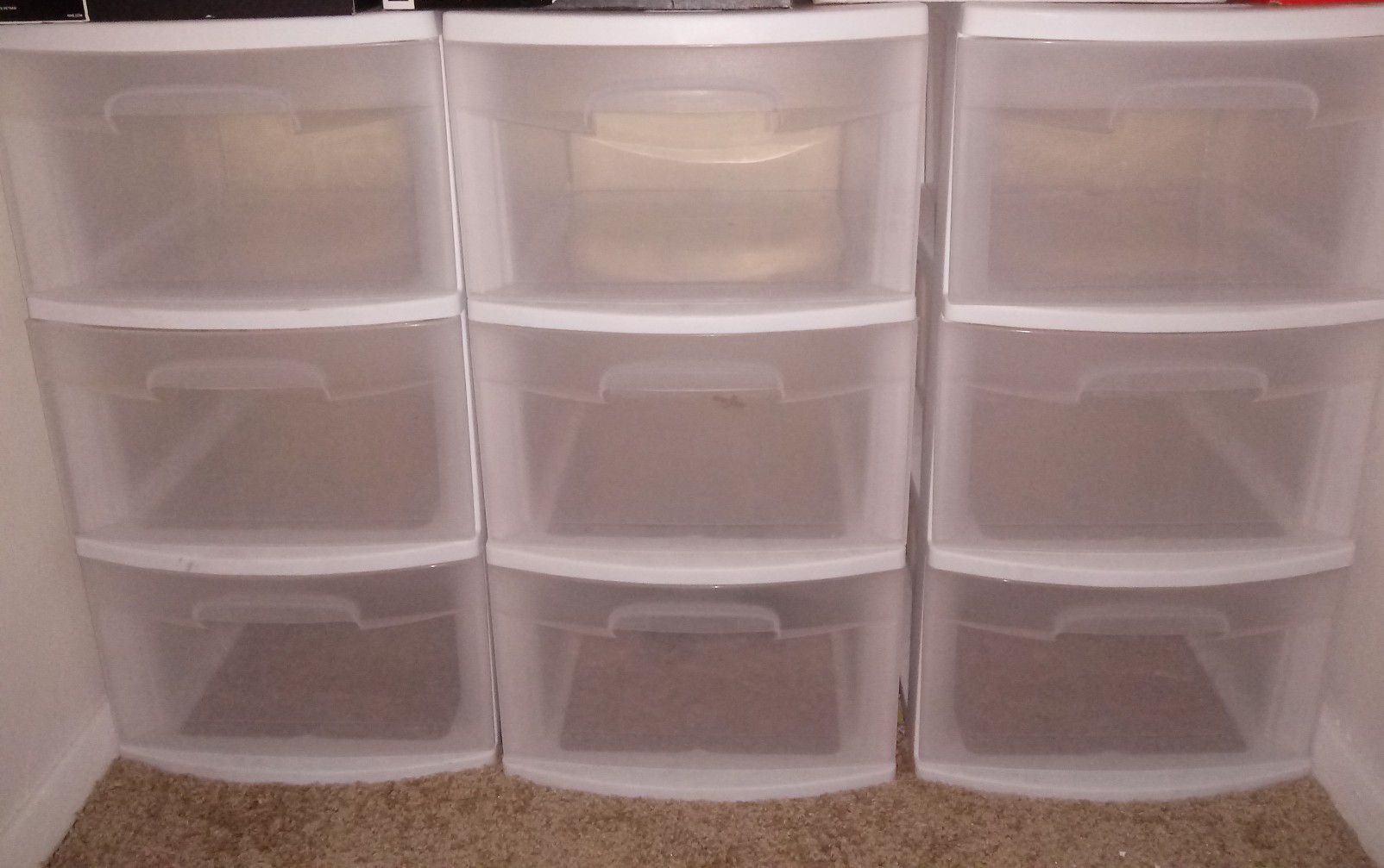 3.. 3 drawer plastic storage