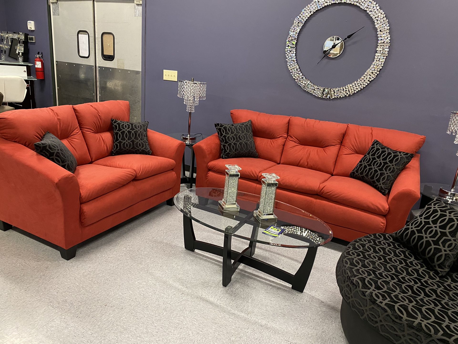NEW Draper 2pc Sofa Set 11 Colors to Choose From a “Excellent Value” Made Brand New, 2pc Sofa Set Only $799 Or ONLY $899 with Pillows