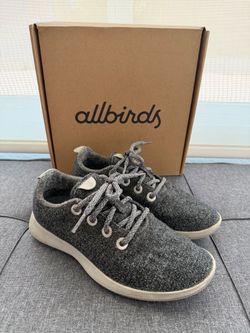 Allbirds Womens Size 7 Wool Runners Gray Lace Up Sneakers Comfort