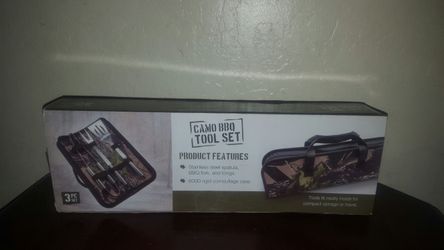 NEW Camo bbq tool set