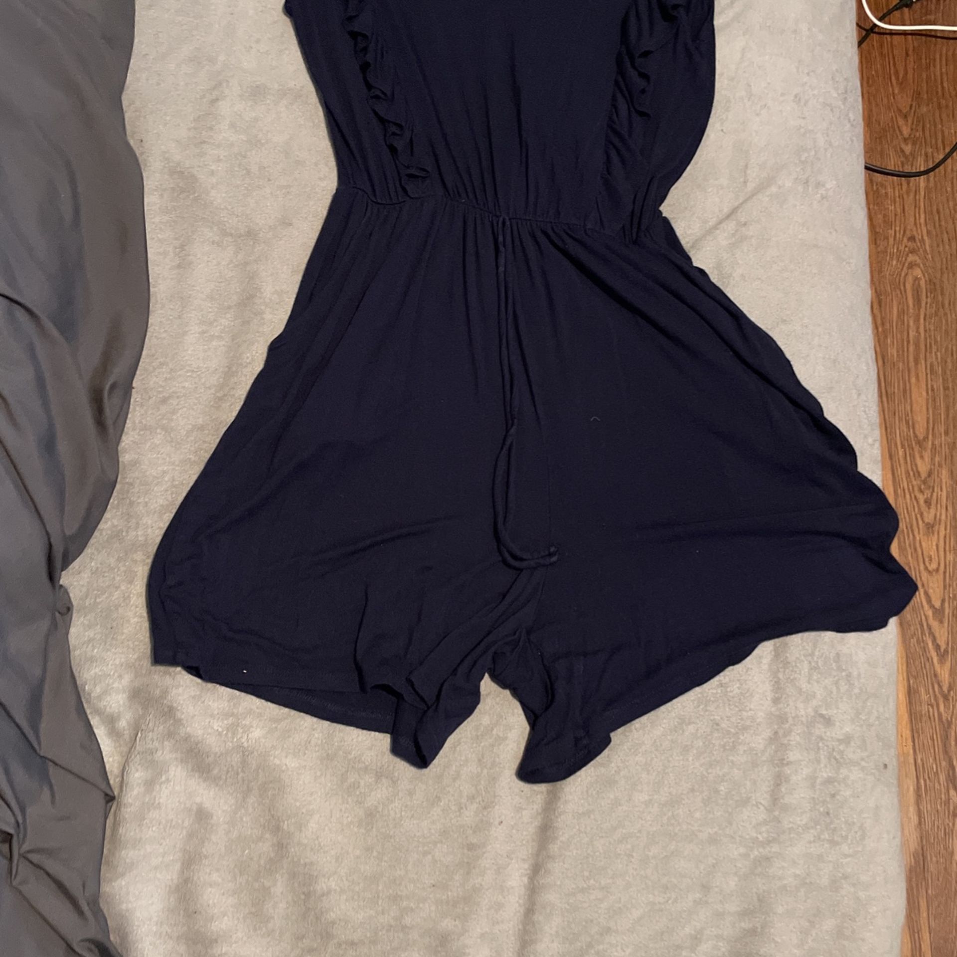 Medium Dark Blue Romper