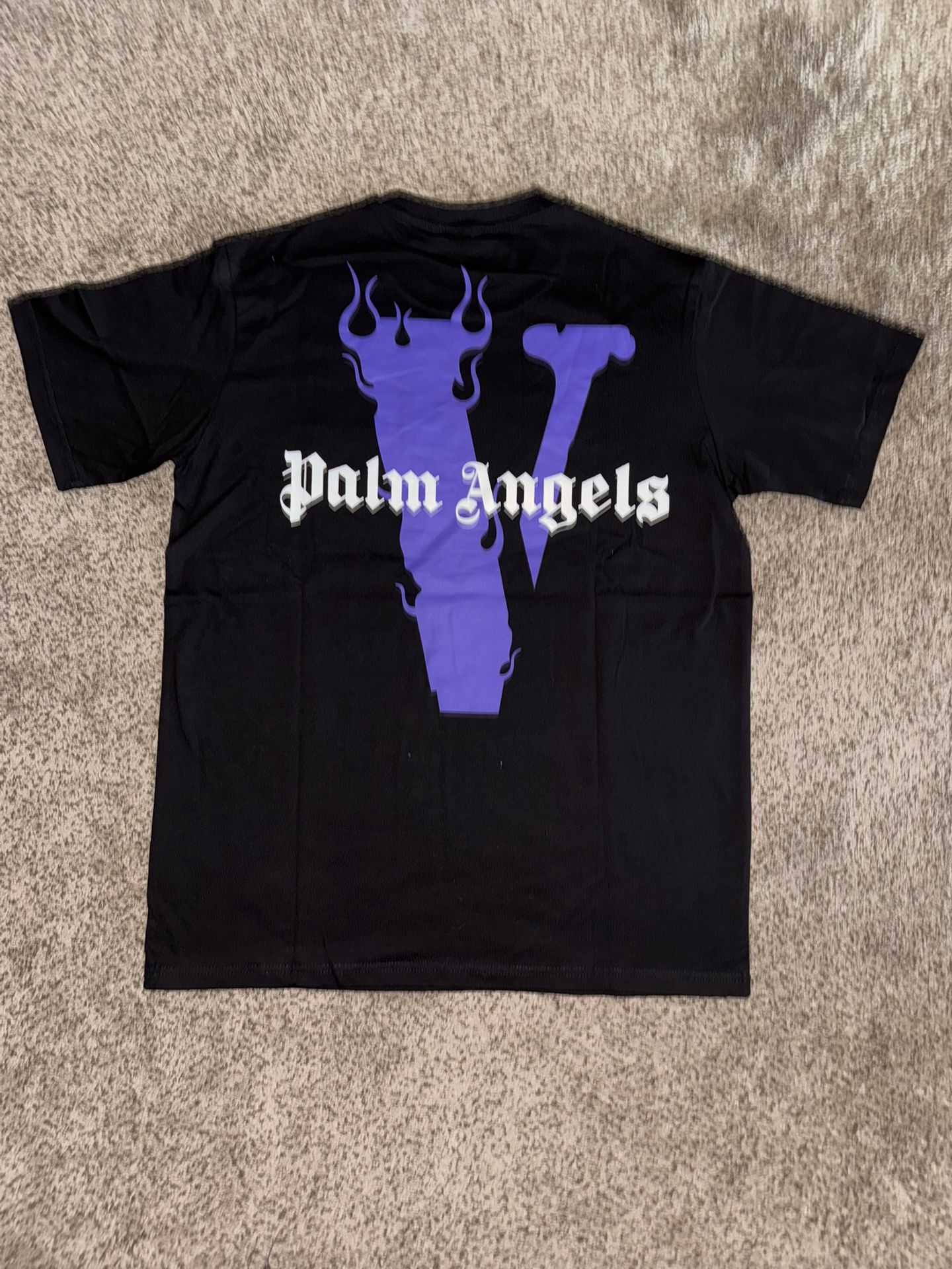 Vlone Palm Angels Tee Black/Purple (Small And XL)