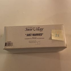 Snow Village Just Married