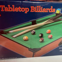 Table top billiards game