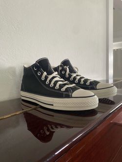 Converse Chuck Taylor All Star Pro Black Mid Top Skate Shoes Size: Men 8.5
