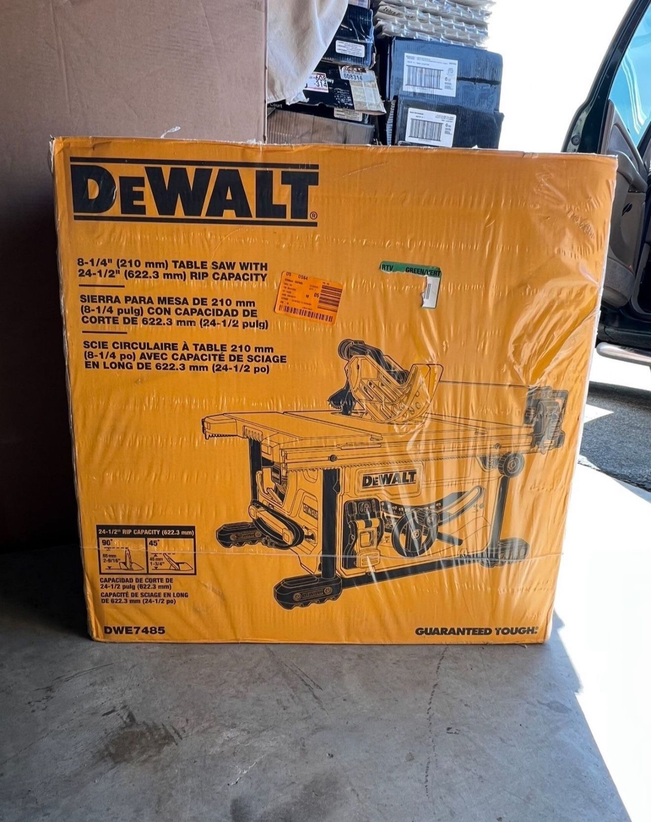 DEWALT 15 Amp Corded 8-1/4 in. Compact Portable Jobsite Tablesaw (Stand Not Included)