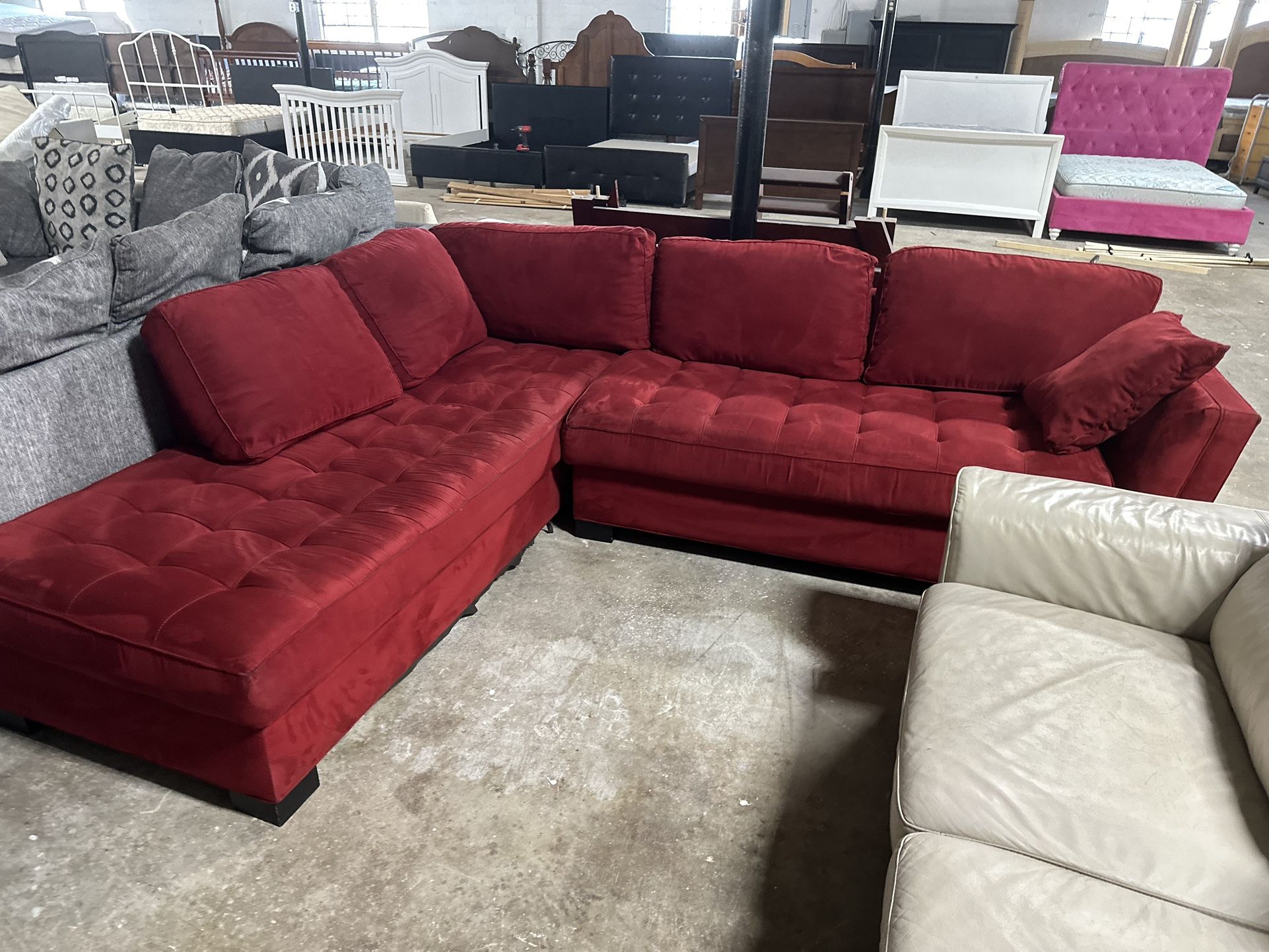 Red Sectional