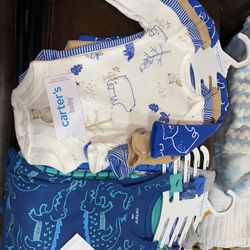 2 Sets Carters Newborn And Premature Baby Bodysuits 9 Pieces