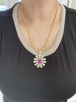 Kundon locket and earrings, from jaipur