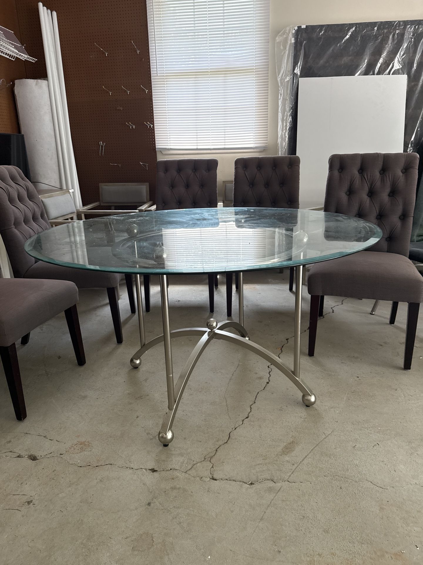 Round Glass Table
