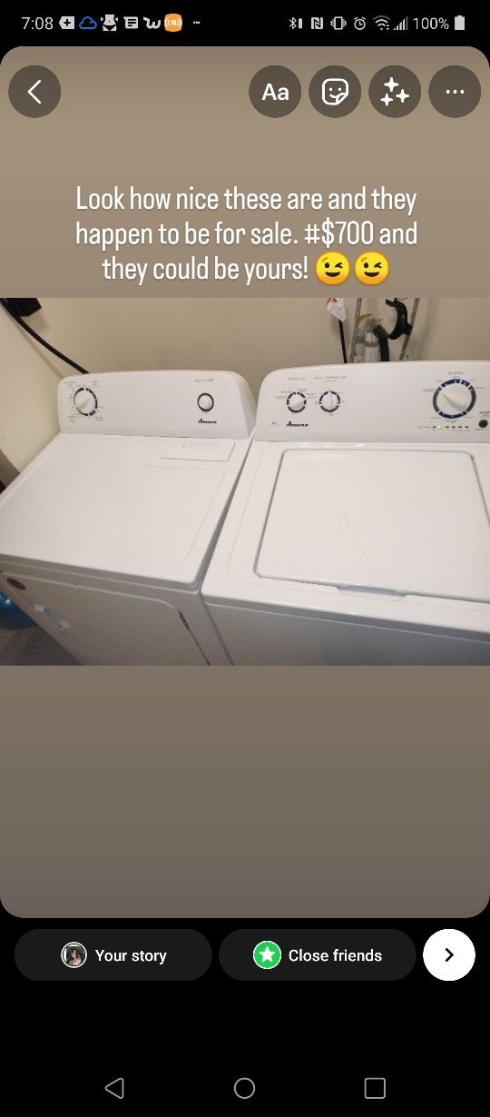 Washer & Dryer Pair 