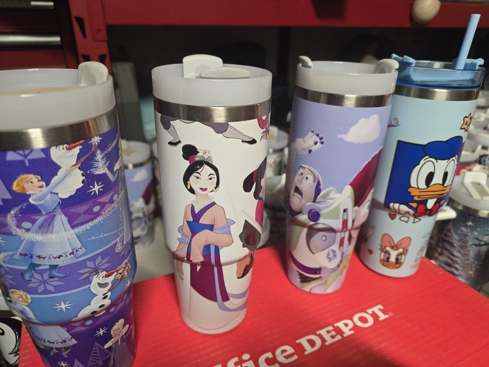 30 And 40 Ounce Stainless Disney Tumblers