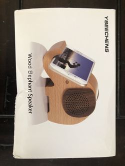 YSEECHENS WOOD ELEPHANT BLUETOOTH SPEAKER