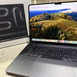 RARE CUSTOM OEDER Apple MacBook Pro 16” M3 Pro Space Black 36gb Ram 2TB AppleCare Plus 2026!