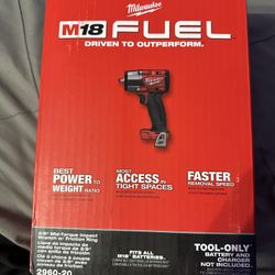 Milwaukee M18 FUEL GEN-2 18V Lithium-Ion Mid Torque Brushless Cordless 3/8 in. Impact Wrench with Friction Ring (Tool-Only) 