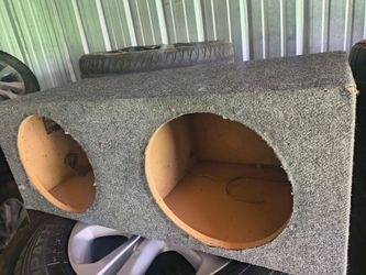 12" subwoofer box with wires