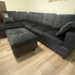 Sectional Sofa With Storage Ottoman 