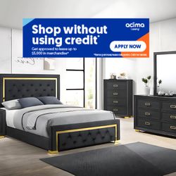 4pcs King Size Bedroom Set Pelli Collection 