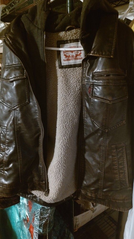 Levi Leather Lined Jacket 