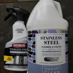 Stainless Steel Cleaner And Polish Spray & Refill 