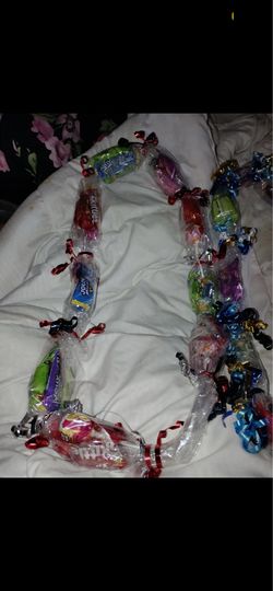 Graduation leis candy and chips