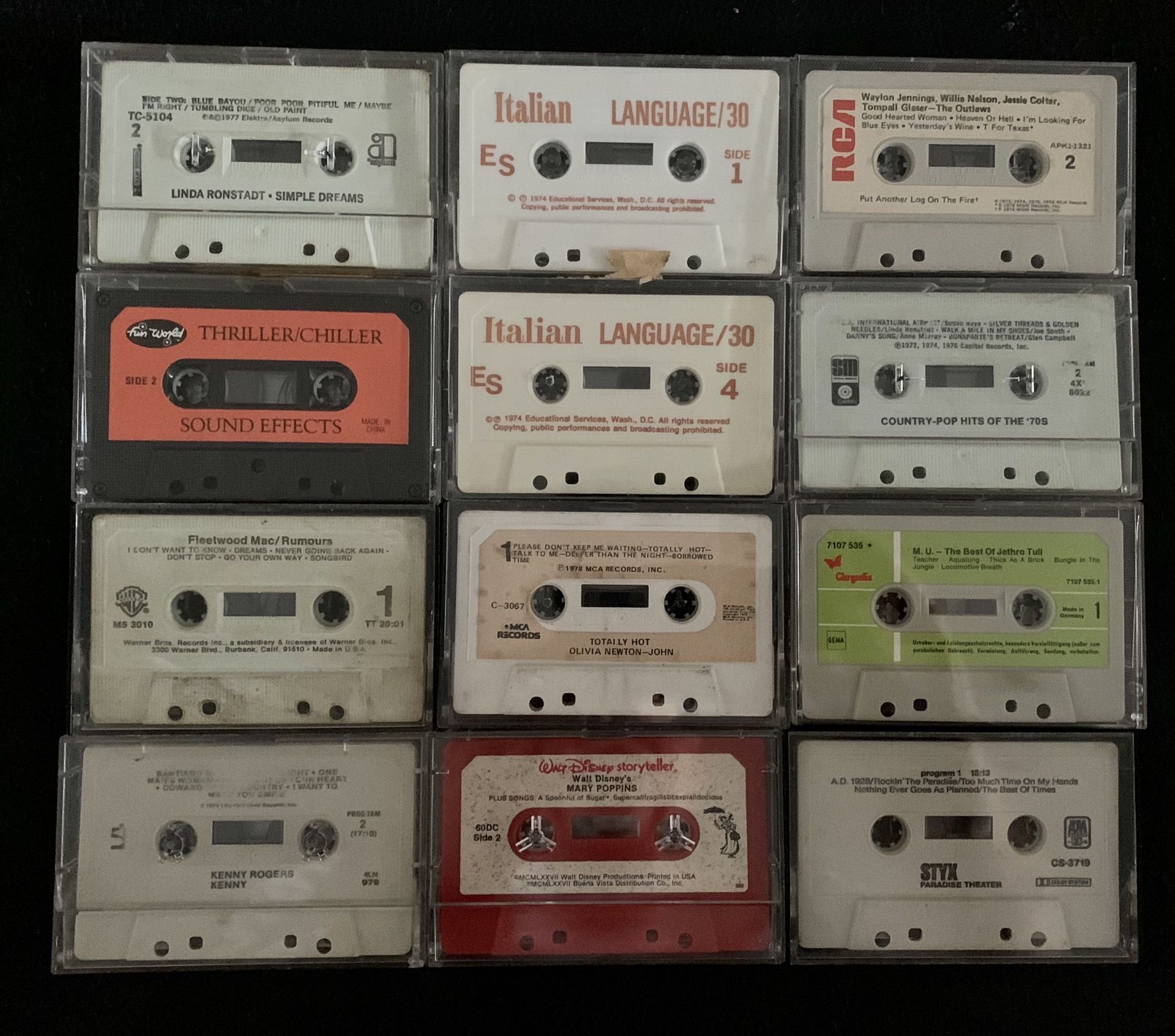 Multiple Music Cassettes