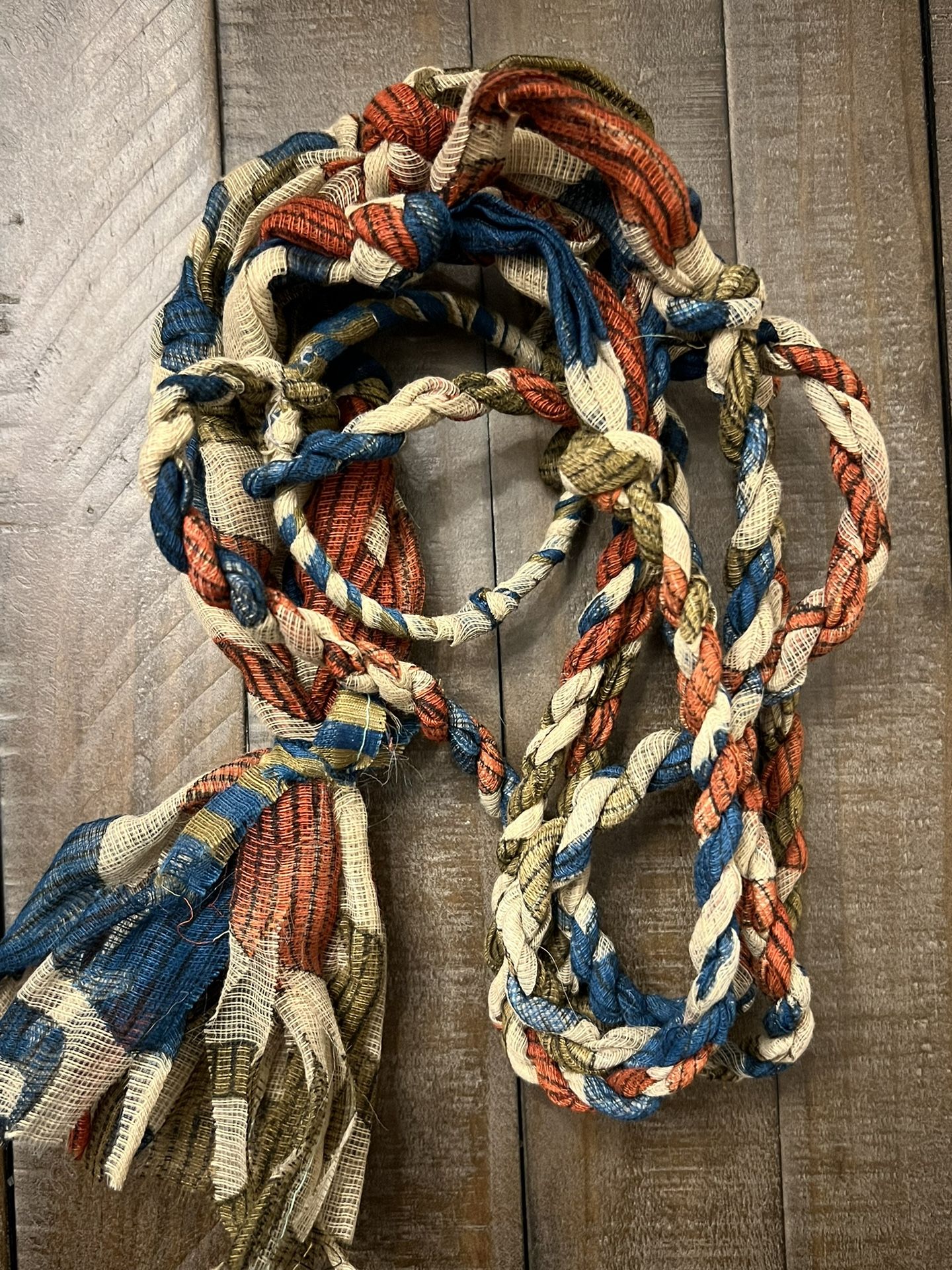 Colorful Braided Nylon Hanging Plant Holder