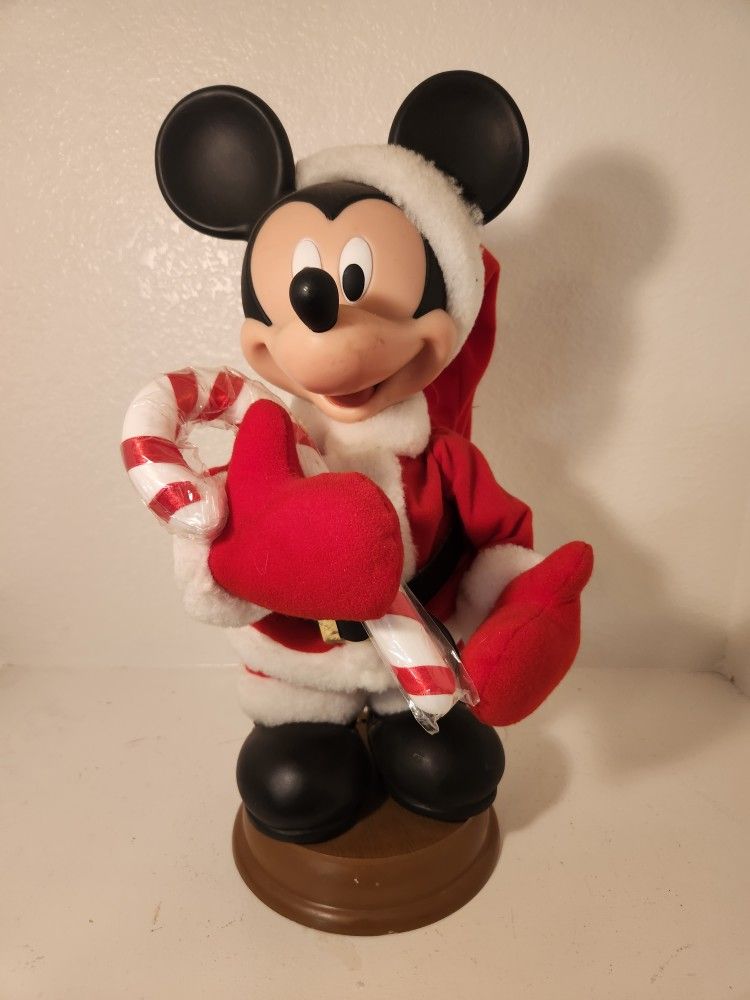 DISNEY UNLIMITED MICKEY MOUSE SANTA'S BEST MOTION FIGURINE,  16"