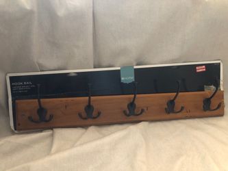Target home hook rail vintage 2012 walnut