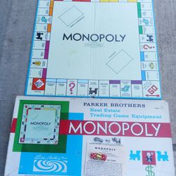 1961 Vintage Monopoly Board Game