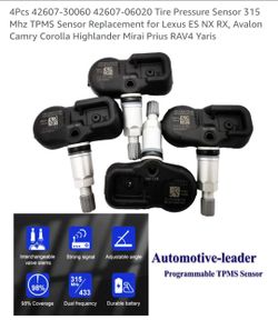 Tire Pressure Sensor  TPMS Sensor Replacement