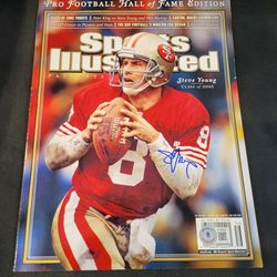 Steve Young signed Sports Illustrated magazine 